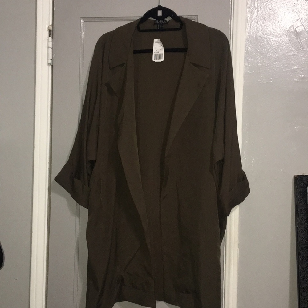 Forever 21 Olive Casual Jacket